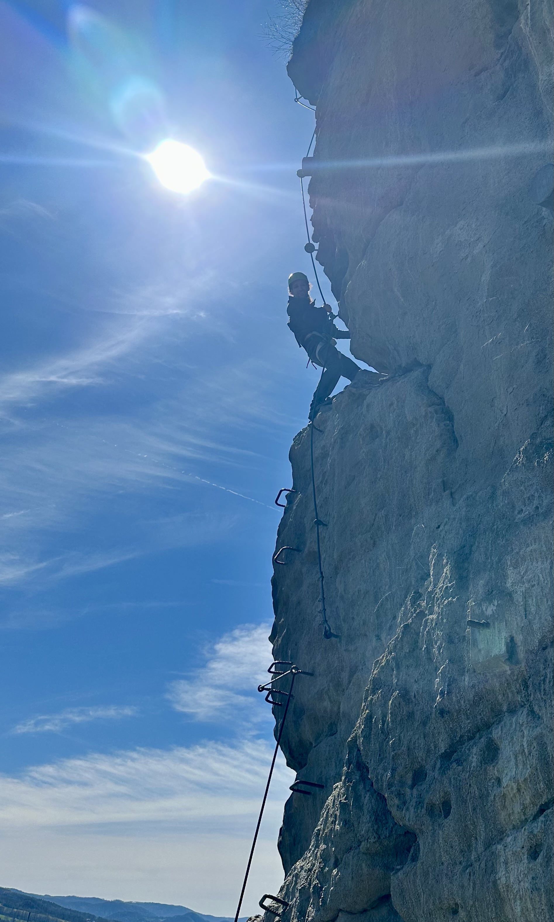 Felsklettern mit Kindern