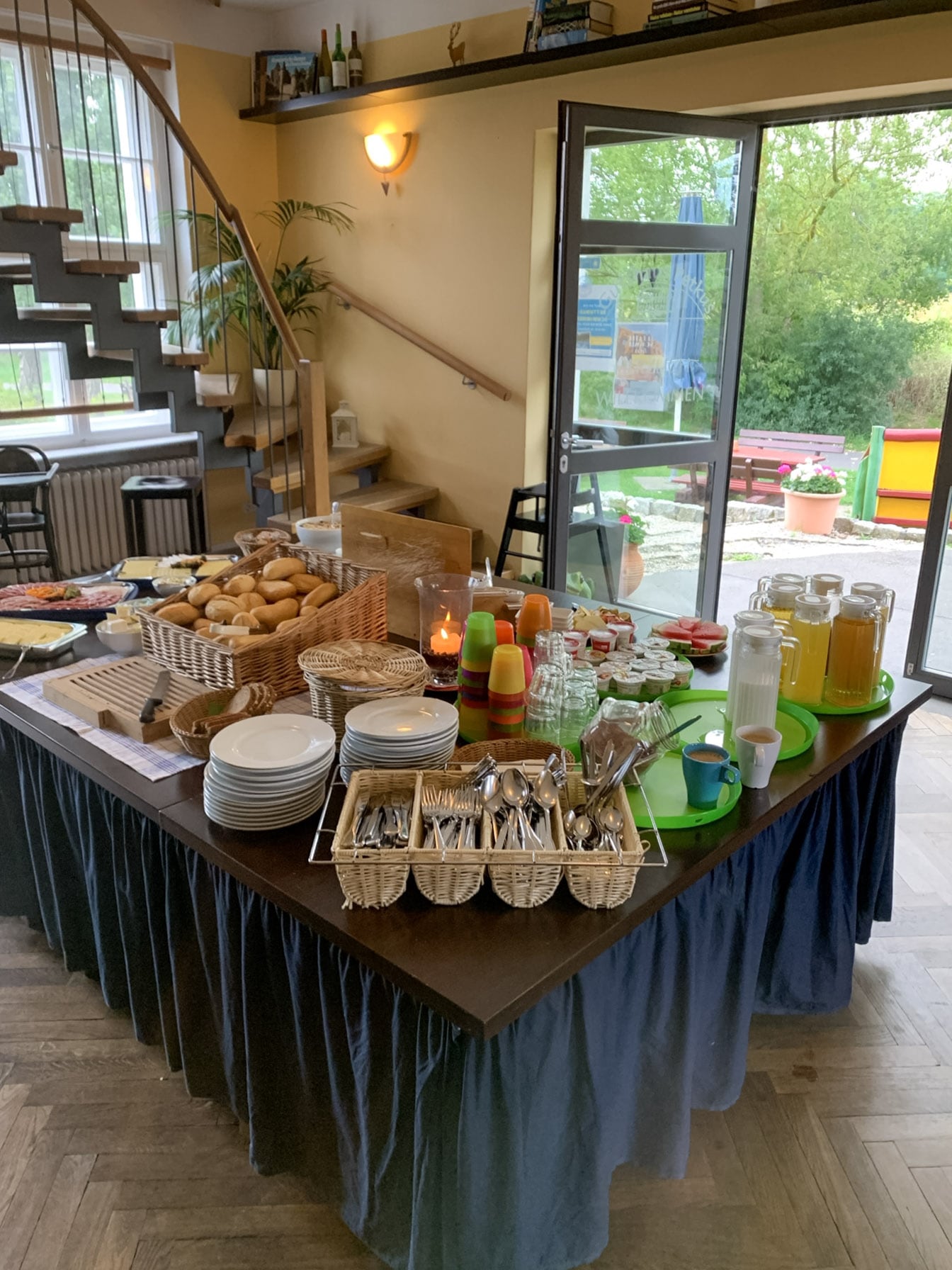 Frühstücksbuffet im Gutshaus Petkus